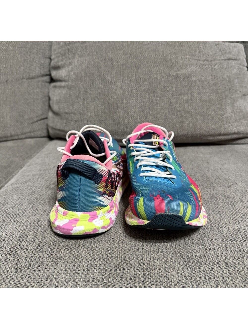 Asics Noosa Tri 34 Size 9.5 US Women Aqua Hot Pink Shoes - Picture 2 of 9